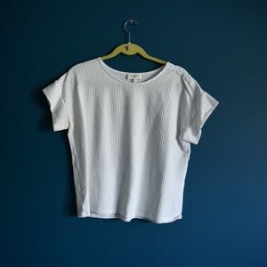 Böhme white button top